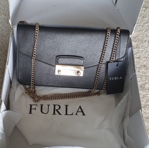 Furla Handbags - New Furla Julia Saffiano Leather Crossbody bag